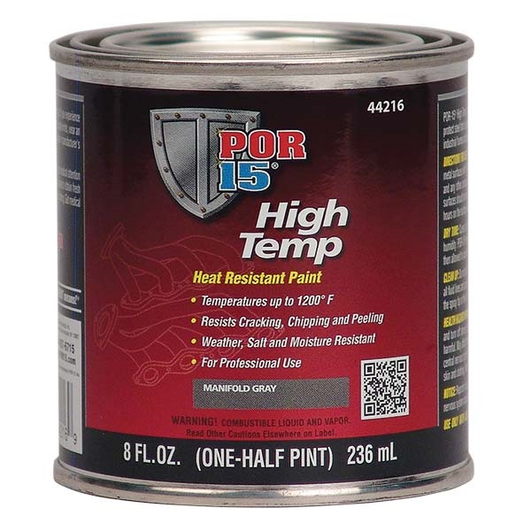 POR15® High Temp Paint Manifold Gray, Half Pint TP Tools & Equipment